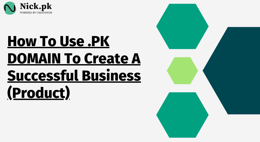 How To Use .PK DOMAIN To Create A Successful Business (Product)
